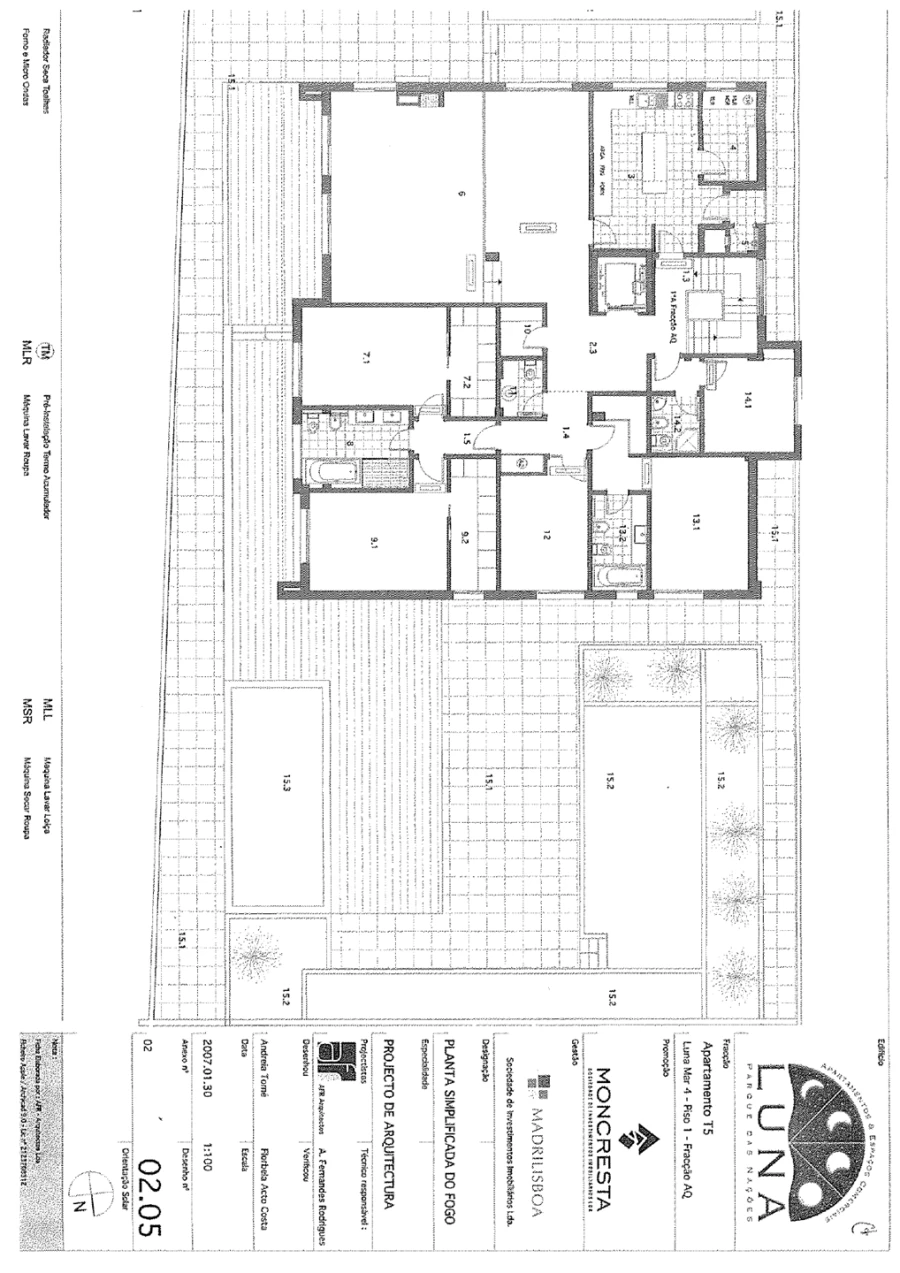 Apartamento T5 para Venda em Parque das Nações Planta 1