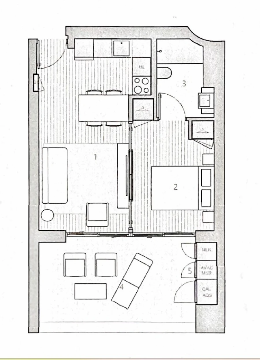 Apartamento T1 para Venda em Ramalde Planta 1