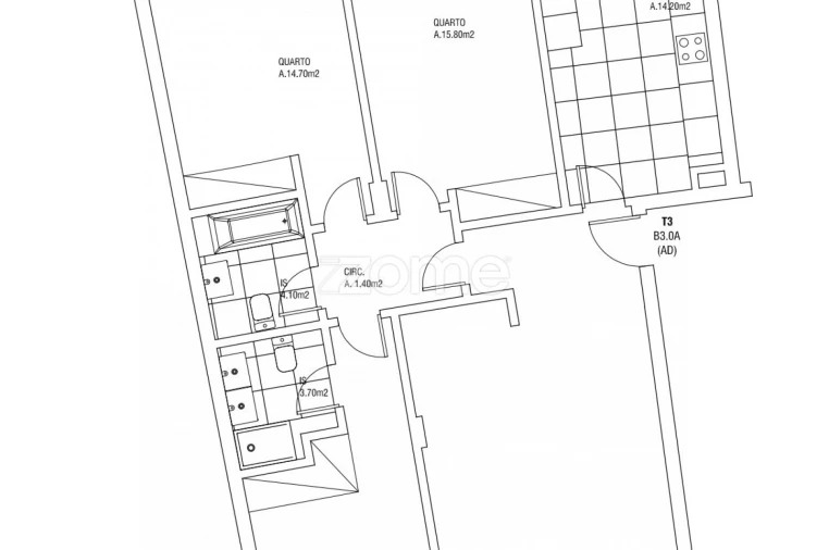 Apartamento T3 para Arrendamento em Vila Franca de Xira Planta 1