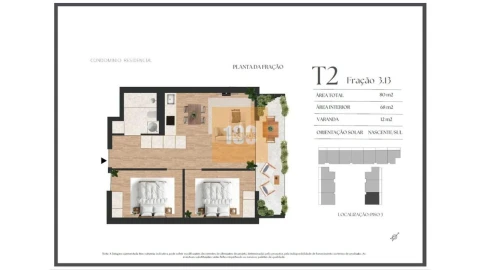 Apartamento T2 para Venda em Vilar de Andorinho