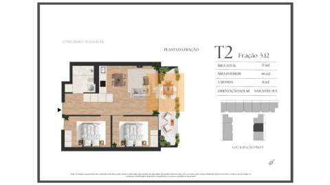 Apartamento T2 para Venda em Vilar de Andorinho