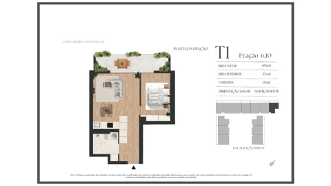 Apartamento T1 para Venda em Vilar de Andorinho