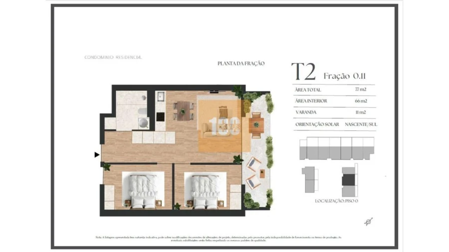 Apartamento T2 para Venda em Vilar de Andorinho Foto 21