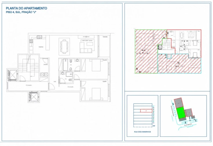 Apartamento T2 para Venda em Cidade da Maia Planta 1