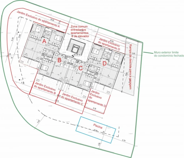 Apartamento T1 para Venda em Porches Planta 2