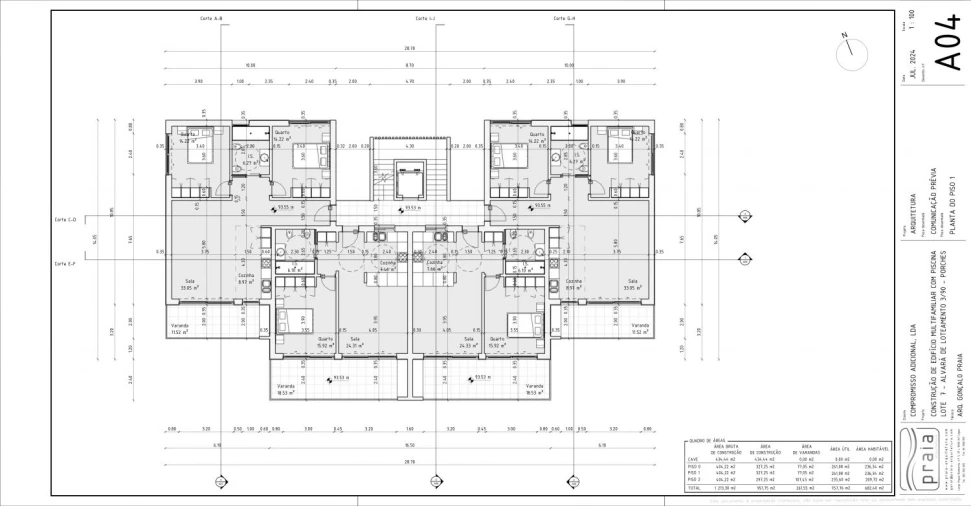Apartamento T2 para Venda em Porches Planta 2