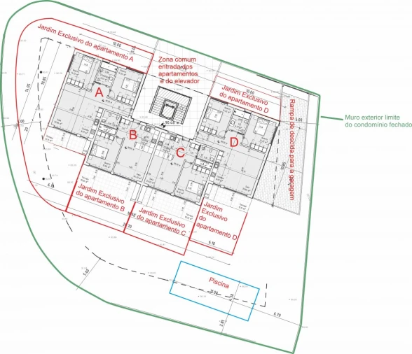 Apartamento T1 para Venda em Porches Planta 2