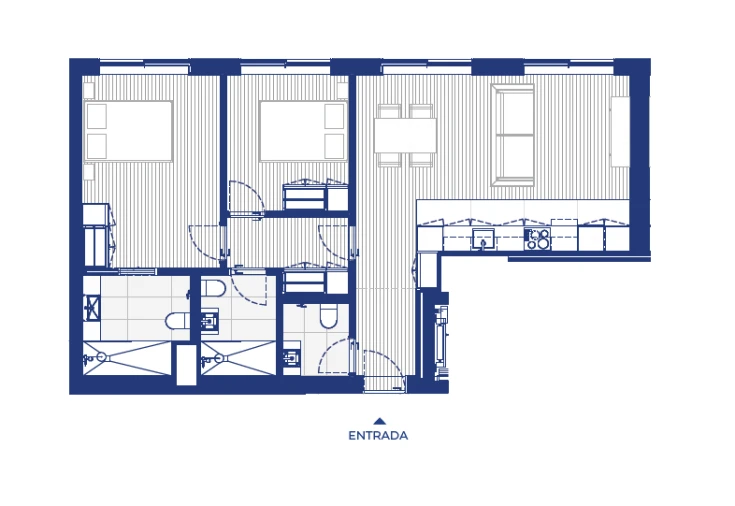 Apartamento T2 para Venda em Campanhã Planta 1
