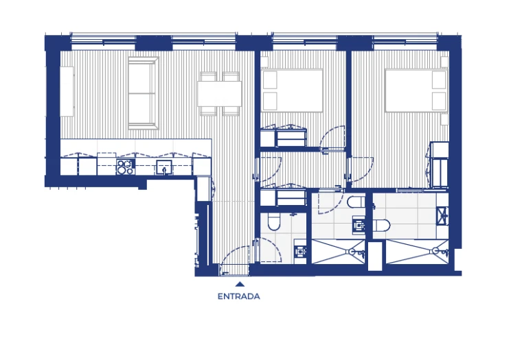 Apartamento T2 para Venda em Campanhã Planta 1