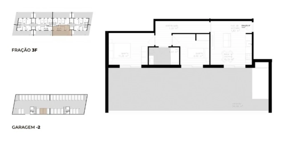 Apartamento T2 para Venda em Vila Nova de Cerveira e Lovelhe Planta 1