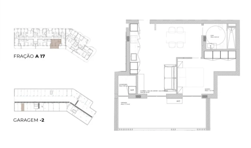 Apartamento T1 para Venda em Oliveira do Douro Planta 1