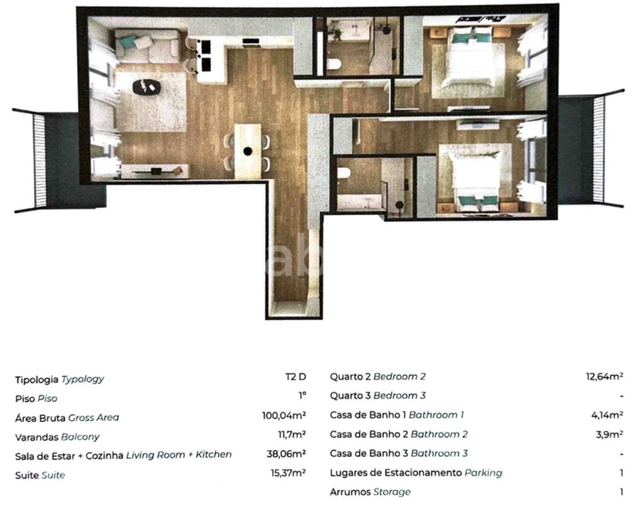 Apartamento T2 para Venda em Benfica Foto 16