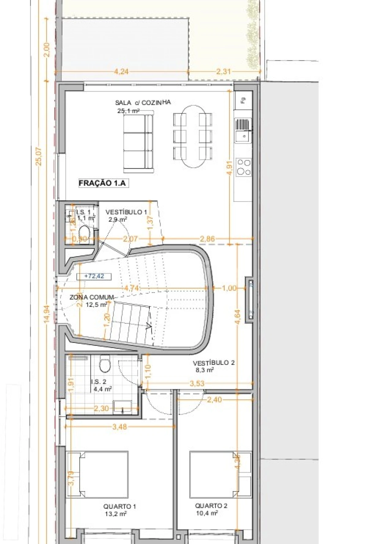 Apartamento T2 para Venda em Ramalde Foto 15