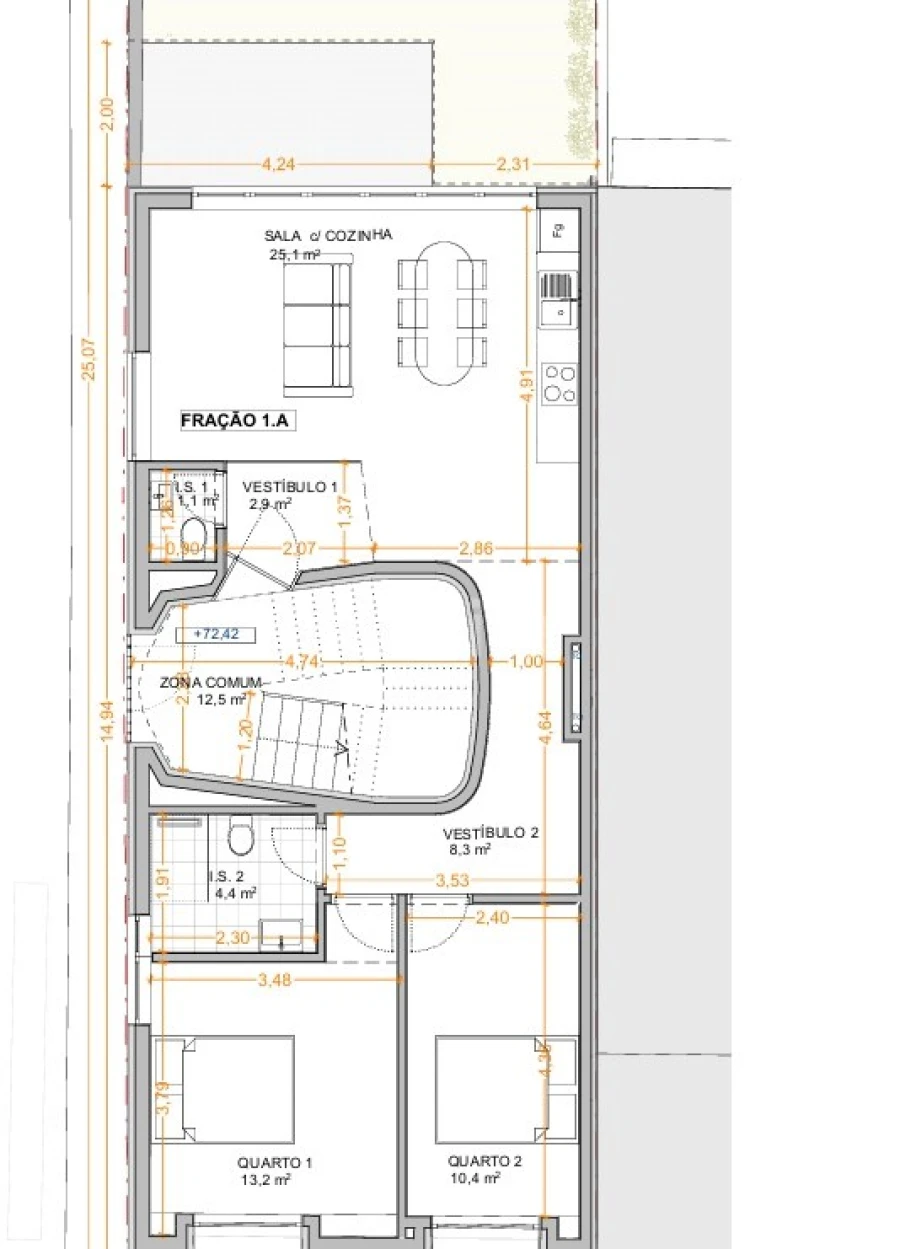 Apartamento T2 para Venda em Ramalde Foto 15