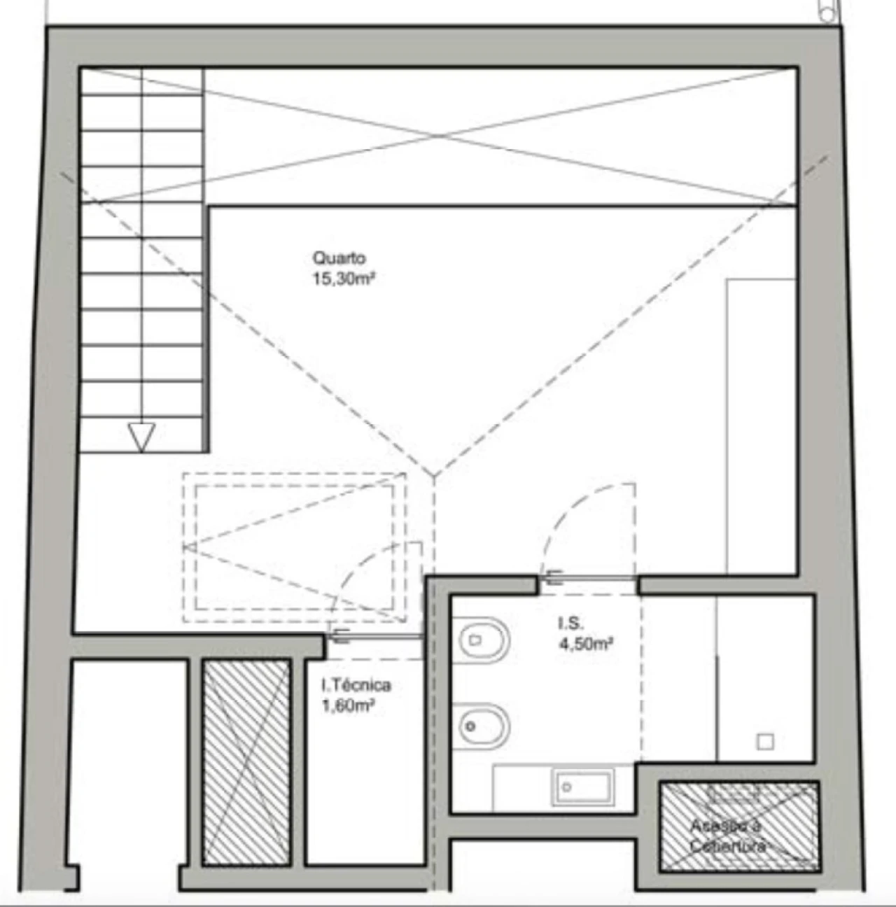 Apartamento T1 para Venda em Cedofeita, Santo Ildefonso, Sé, Miragaia, São Nicolau e Vitória Planta 2