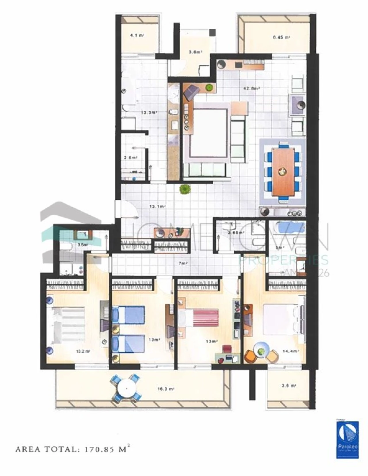 Apartamento T4 para Venda em Loule (São Clemente) Foto 46
