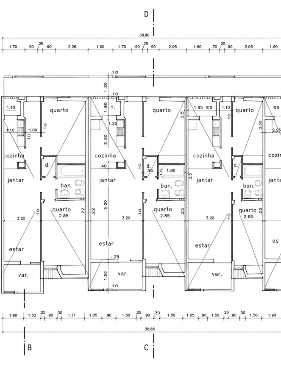 Apartamento T2 para Venda em Ferreiras Planta 1