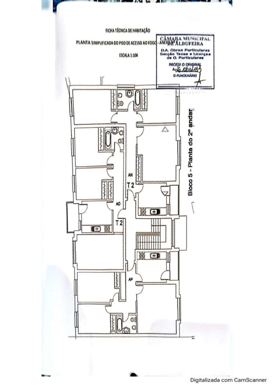 Apartamento T2 para Venda em Ferreiras Planta 1