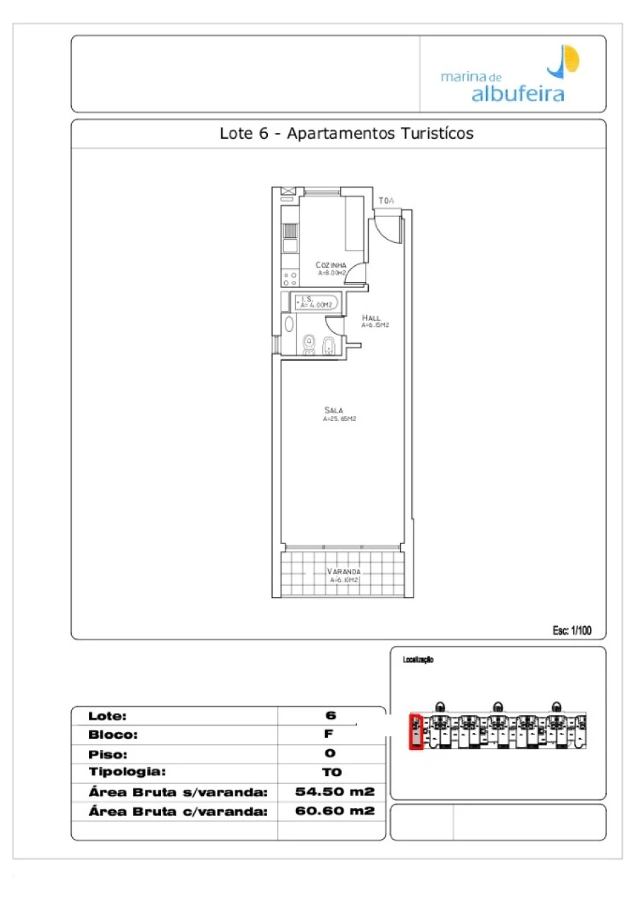 Apartamento para Venda em Albufeira e Olhos de Água Planta 1