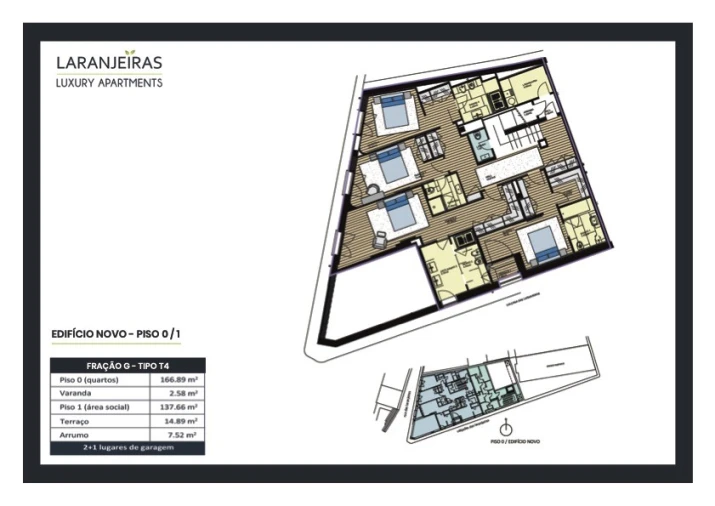 Apartamento T4 para Venda em Aldoar, Foz do Douro e Nevogilde Planta 1