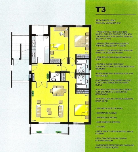 Apartamento T3 para Arrendamento em Alcabideche