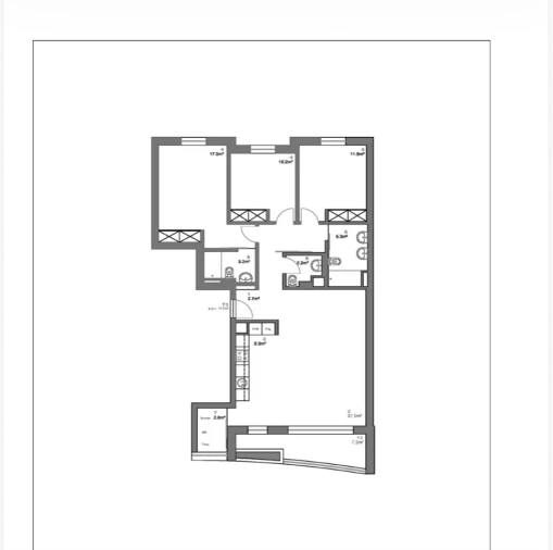 Apartamento T3 para Venda em Póvoa de Varzim, Beiriz e Argivai Planta 1