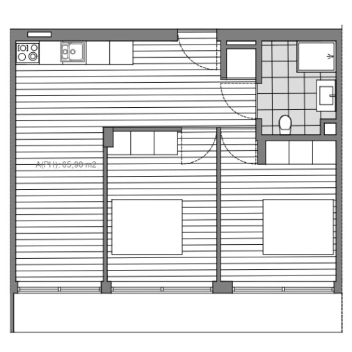 Apartamento T2 para Venda em Póvoa de Varzim, Beiriz e Argivai Planta 1