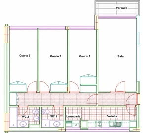 Apartamento T3 para Arrendamento em Cedofeita, Santo Ildefonso, Sé, Miragaia, São Nicolau e Vitória