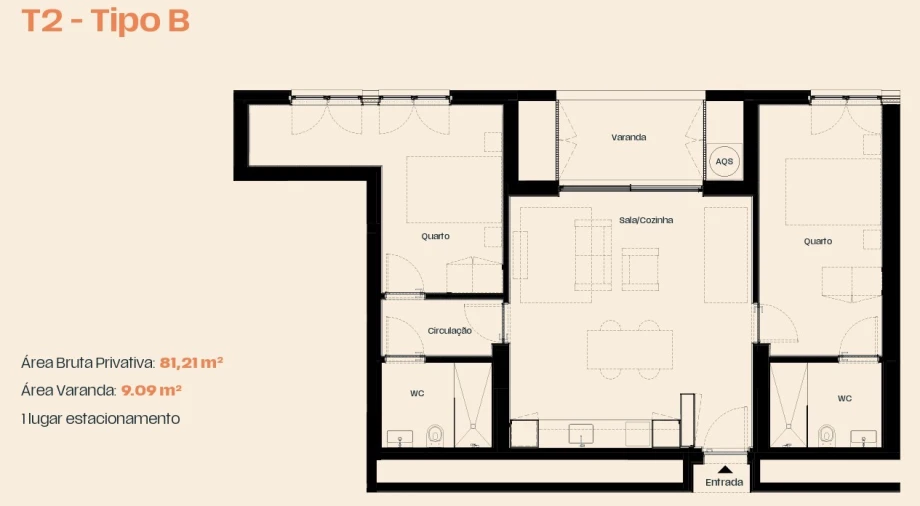 Apartamento T2 para Venda em Moreira Foto 11