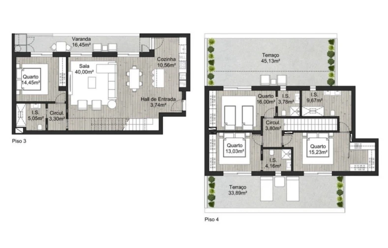 Apartamento T4 para Venda em Almancil Planta 1