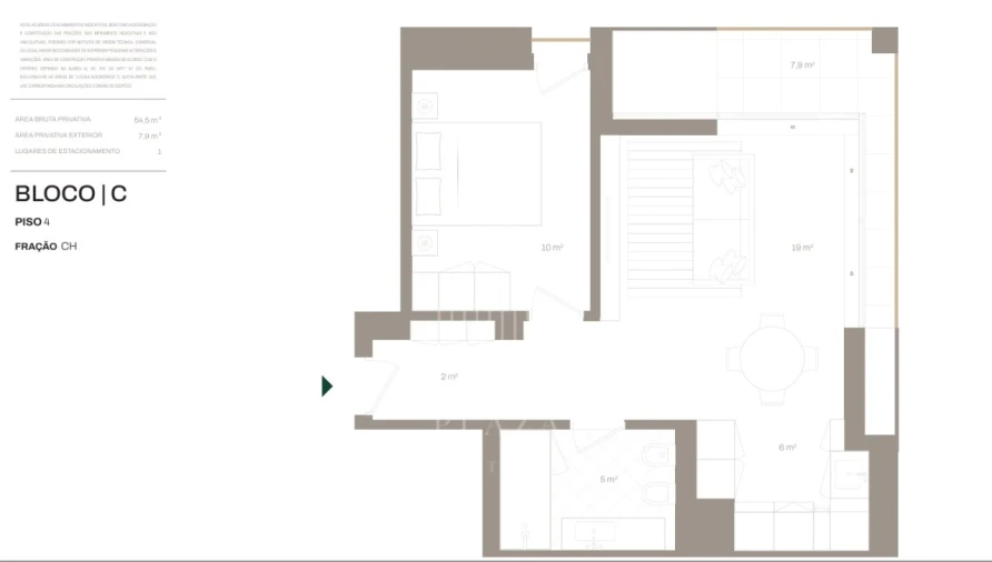 Apartamento T1 para Venda em Santa Marinha e São Pedro da Afurada Foto 12