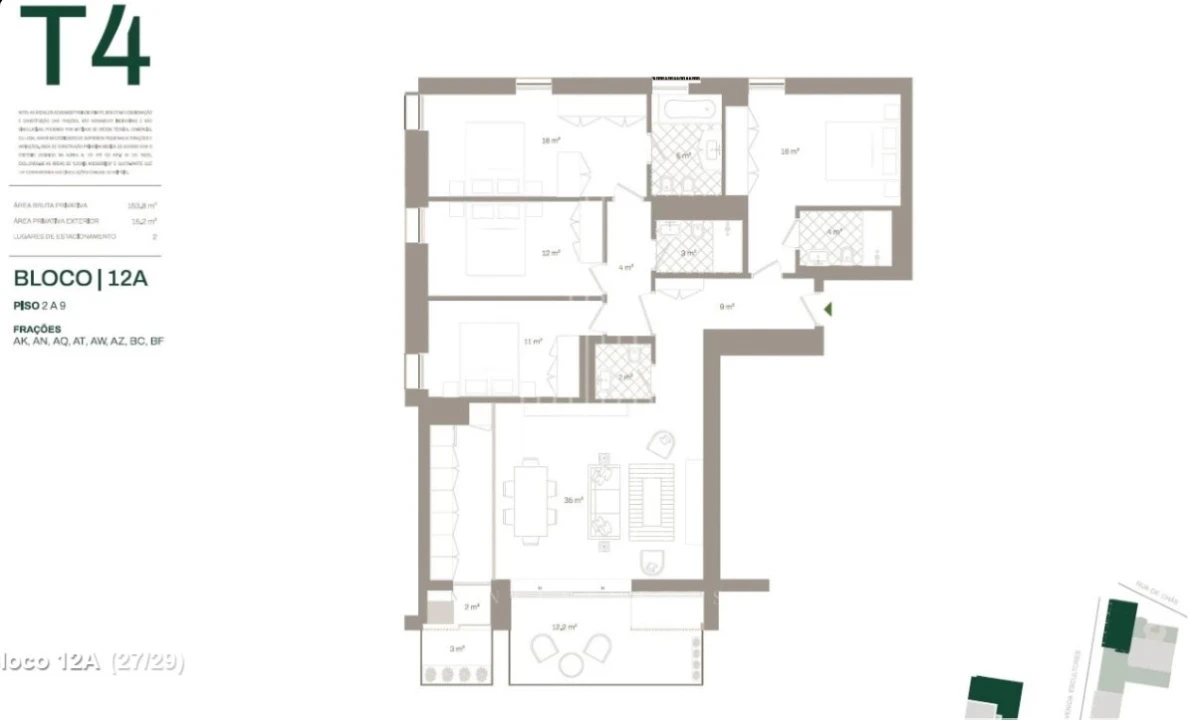 Apartamento T4 para Venda em Santa Marinha e São Pedro da Afurada Foto 33