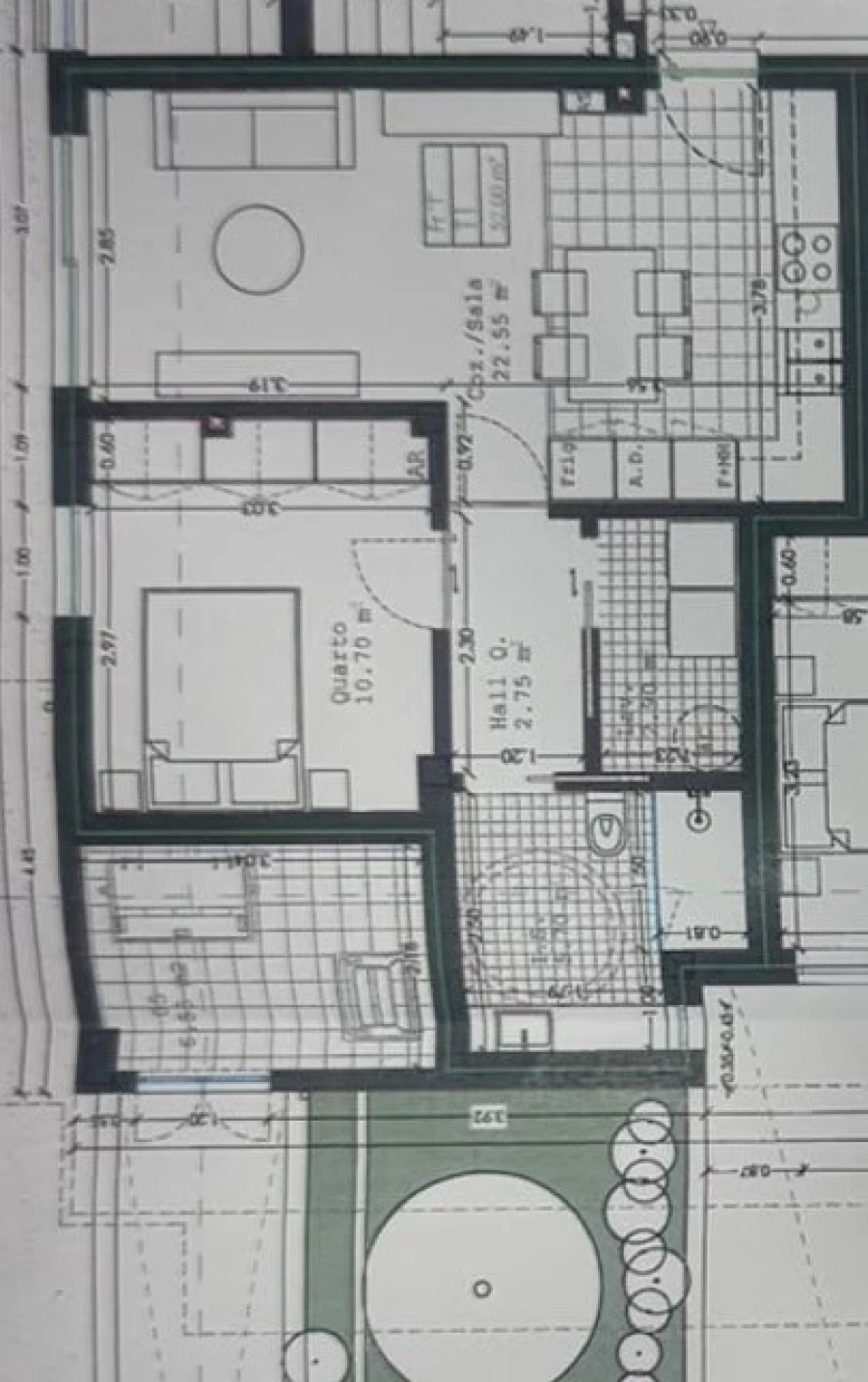 Apartamento T1 para Venda em Nogueira da Regedoura Planta 1
