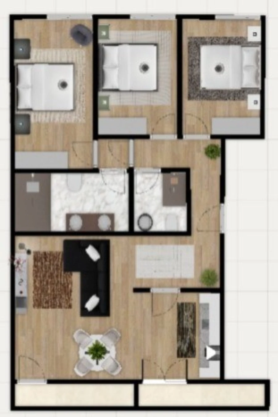 Apartamento T3 para Venda em Benfica Planta 1