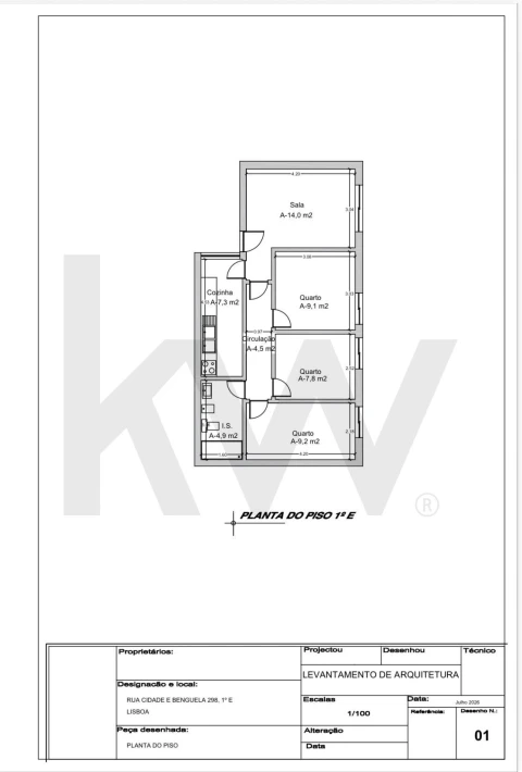 Apartamento T3 para Venda em Olivais