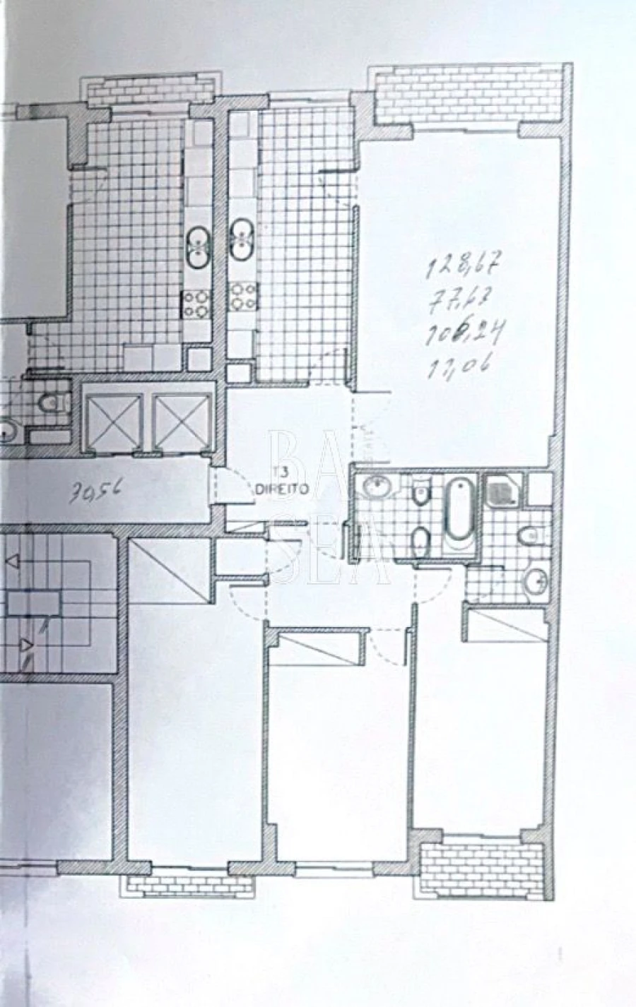 Apartamento T3 para Arrendamento em Lomar e Arcos Planta 1