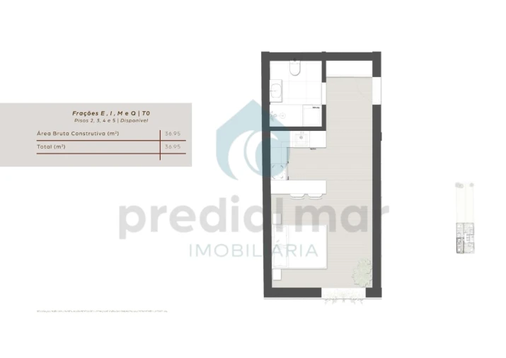 Apartamento para Venda em São Mamede de Infesta e Senhora da Hora Planta 1