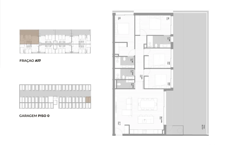 Apartamento T4 para Venda em Fânzeres e São Pedro da Cova Planta 1