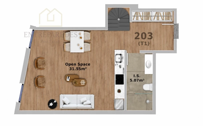 Apartamento T1 para Venda em Santa Marinha e São Pedro da Afurada Foto 6