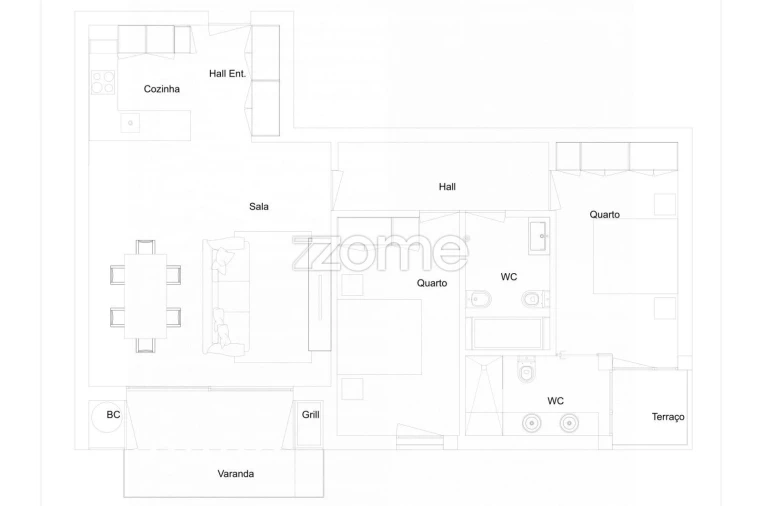 Apartamento T2 para Venda em Mafamude e Vilar do Paraíso Foto 30