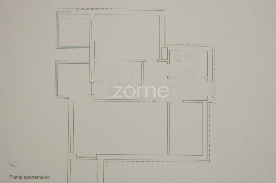 Apartamento T1 para Arrendamento em São Vitor (Braga) Foto 6