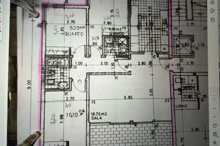 Apartamento T3 para Venda em Cascais e Estoril Planta 1