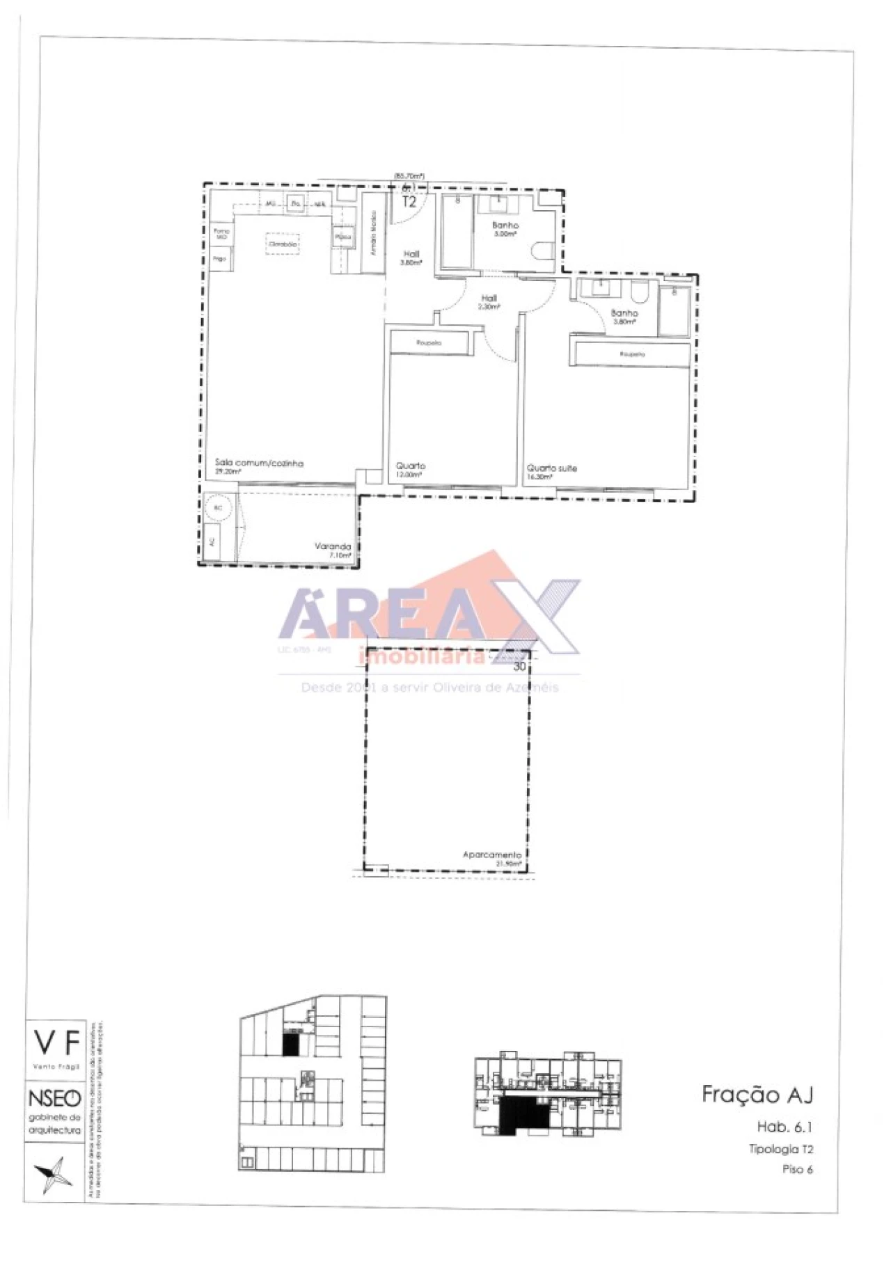 Apartamento T2 para Venda em São João da Madeira Foto 10