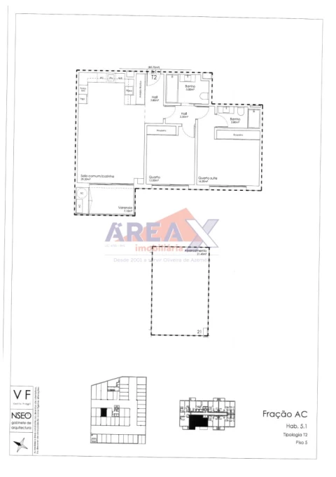 Apartamento T2 para Venda em São João da Madeira