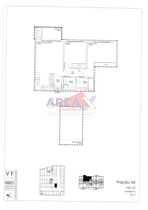 Apartamento T2 para Venda em São João da Madeira