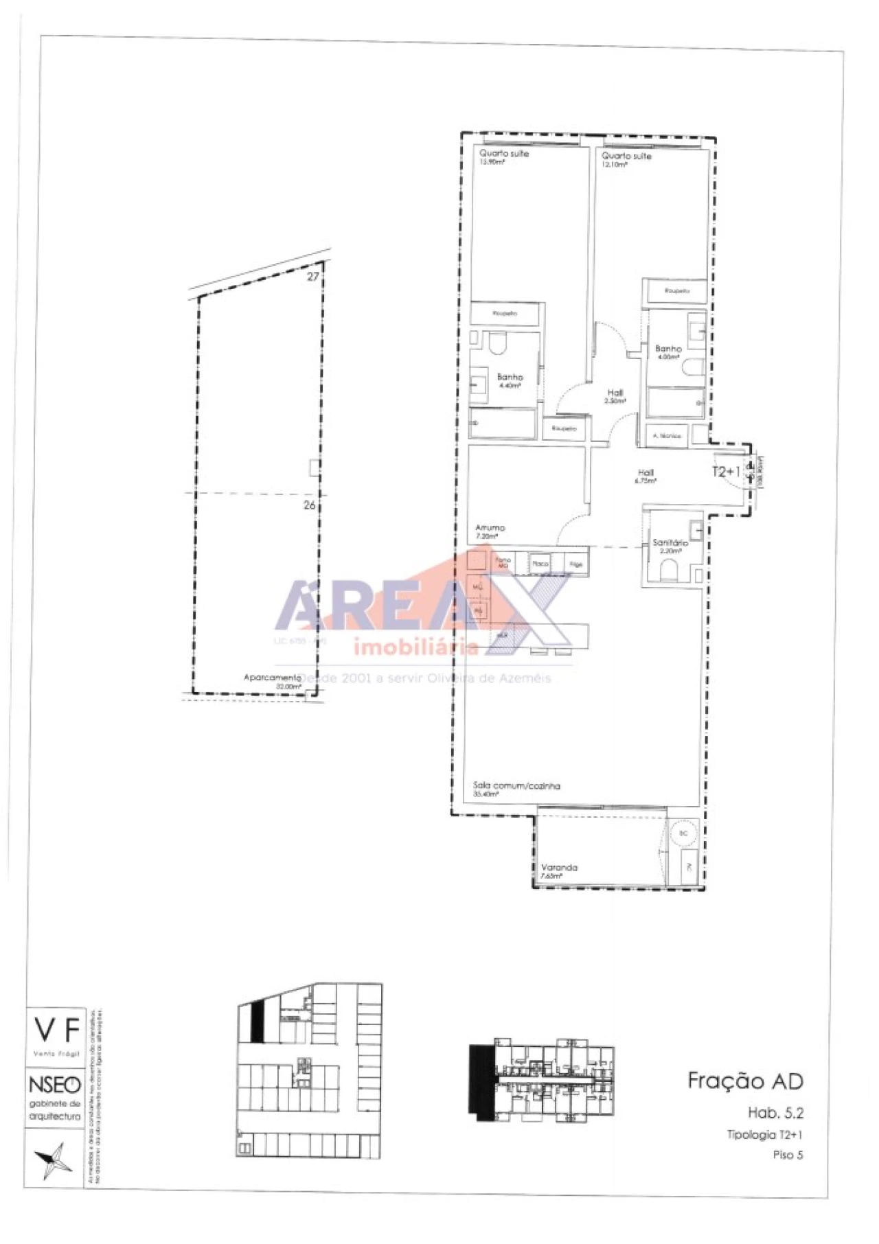Apartamento T2 para Venda em São João da Madeira Foto 10
