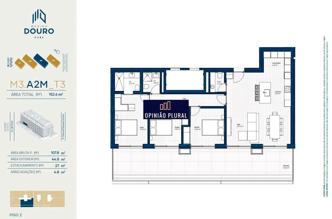 Apartamento T3 para Venda em Canidelo Foto 38