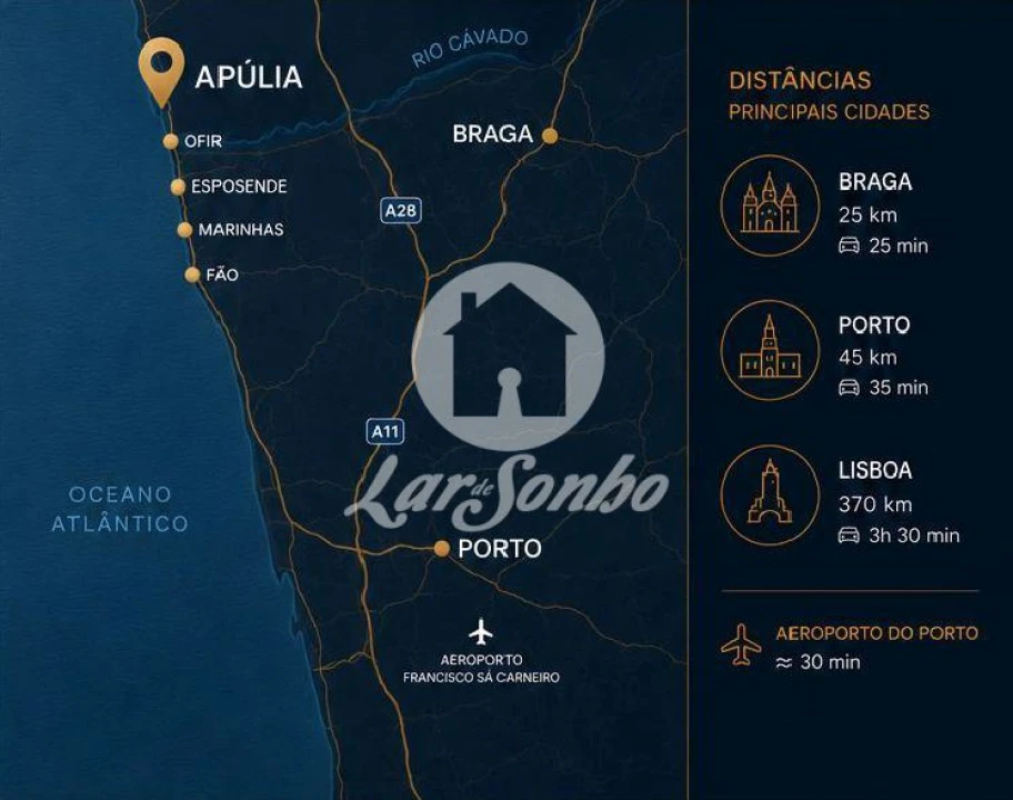 Apartamento T2 para Venda em Apúlia e Fão Foto 19