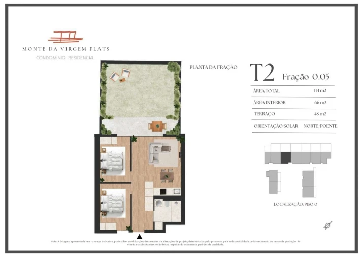 Apartamento T2 para Venda em Vilar de Andorinho Planta 1