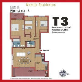 Apartamento T3 para Venda em Montijo e Afonsoeiro
